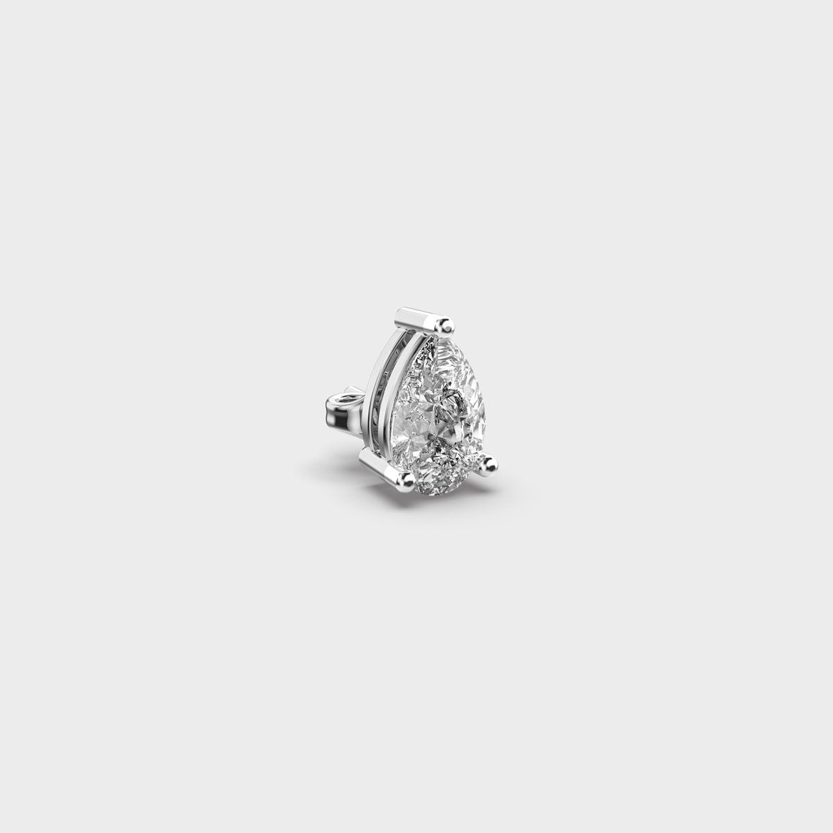 Pear Shaped Diamond Echo Stud