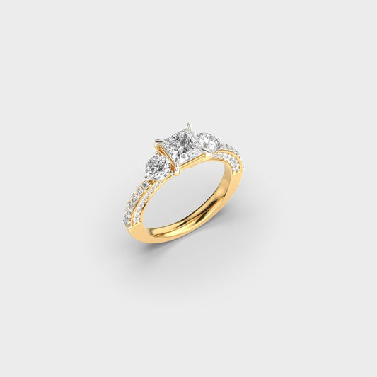 Radiant Diamond Ring - View 3