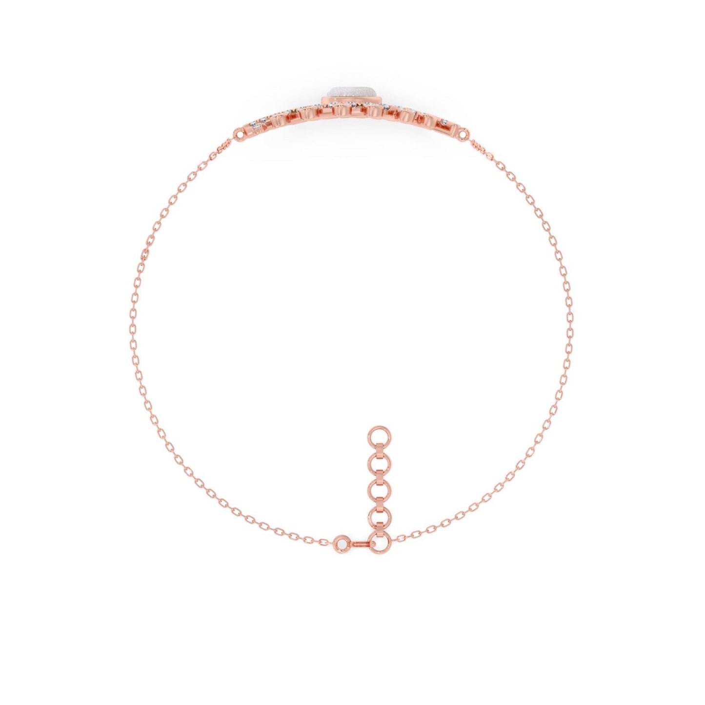 Evil Eye Delicate Diamond Chain Bracelet