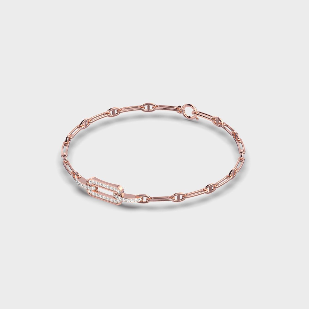 Unity of Facets Diamond Bracelet