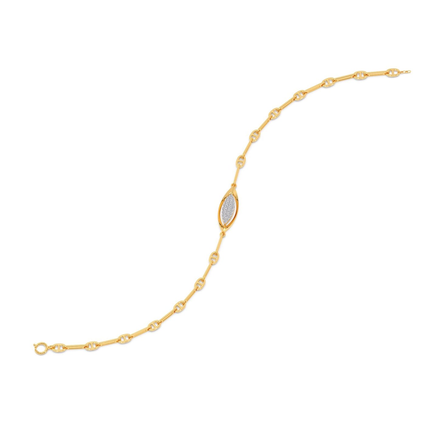 Lumina Marquise-Link Diamond Chain Bracelet