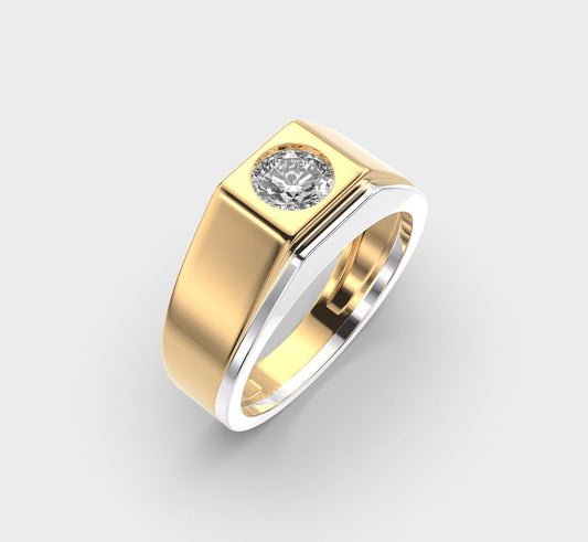 Classic Round Diamond Band for Men - View 12