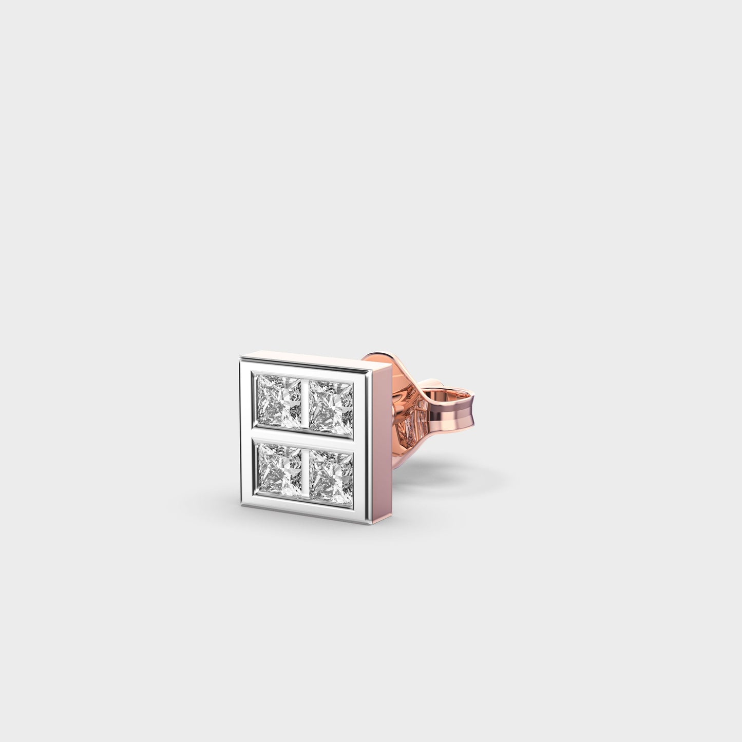 Fair Square Diamond Studs