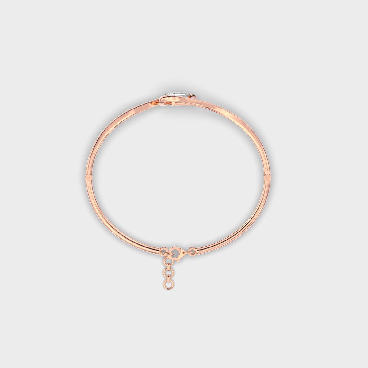 Loop Knot Emerald Diamond Bracelet