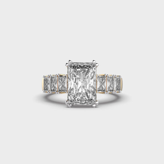 Manhattan Chic Radiant Cut Diamond Ring - View 1