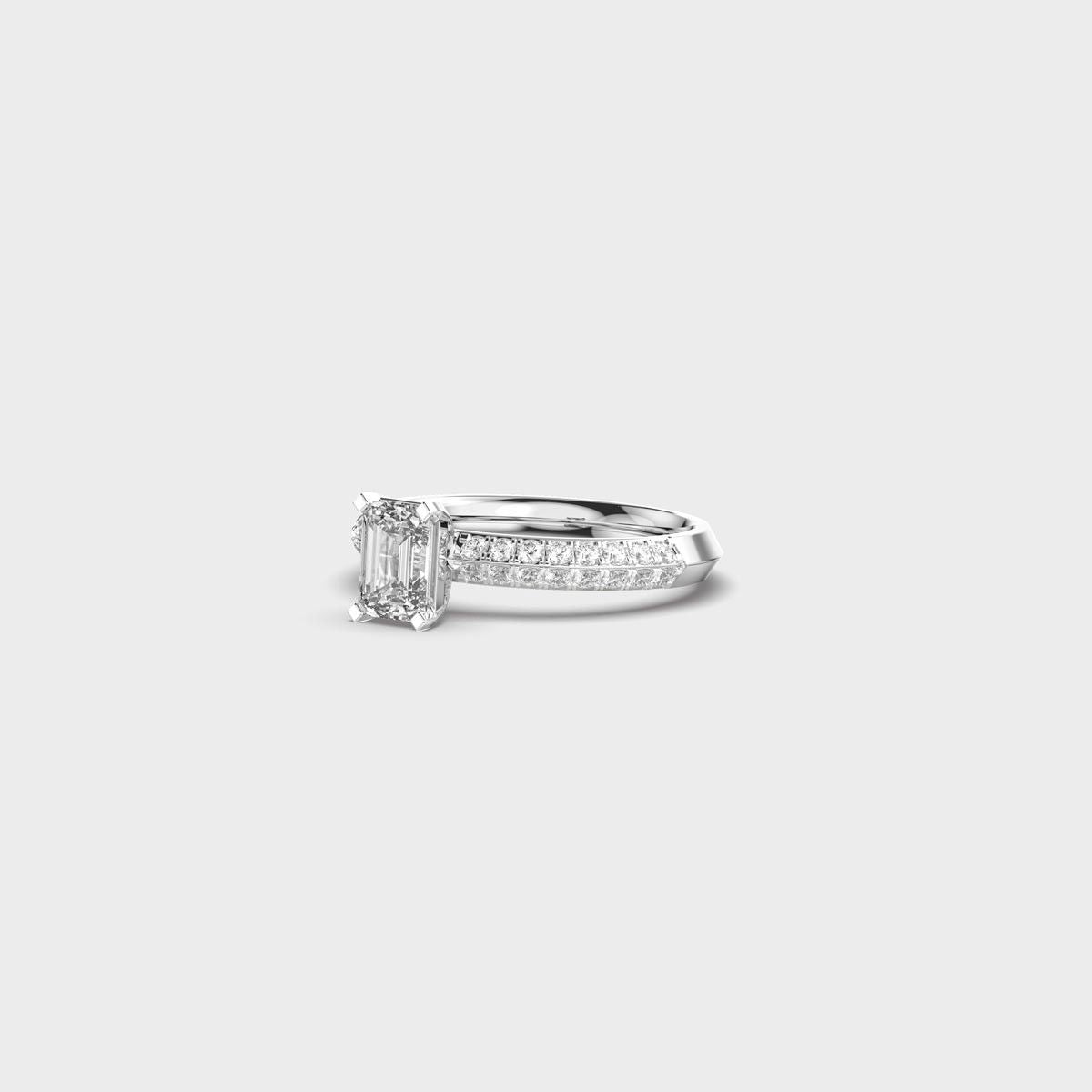Emerald Essence Diamond Ring - View 13