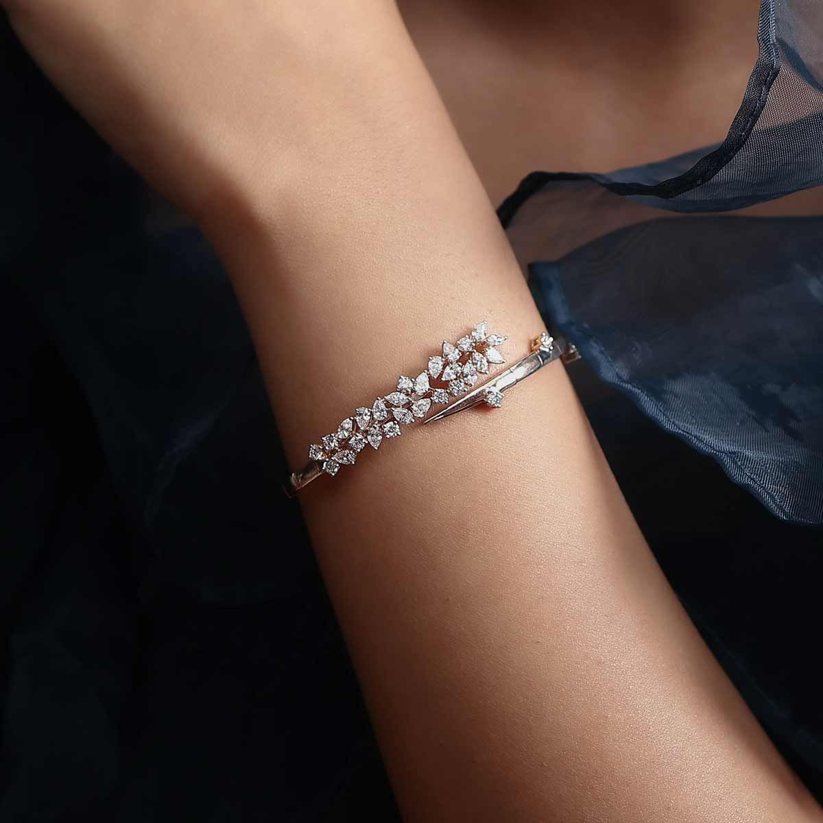 Caught In Vine Diamond Bracelet