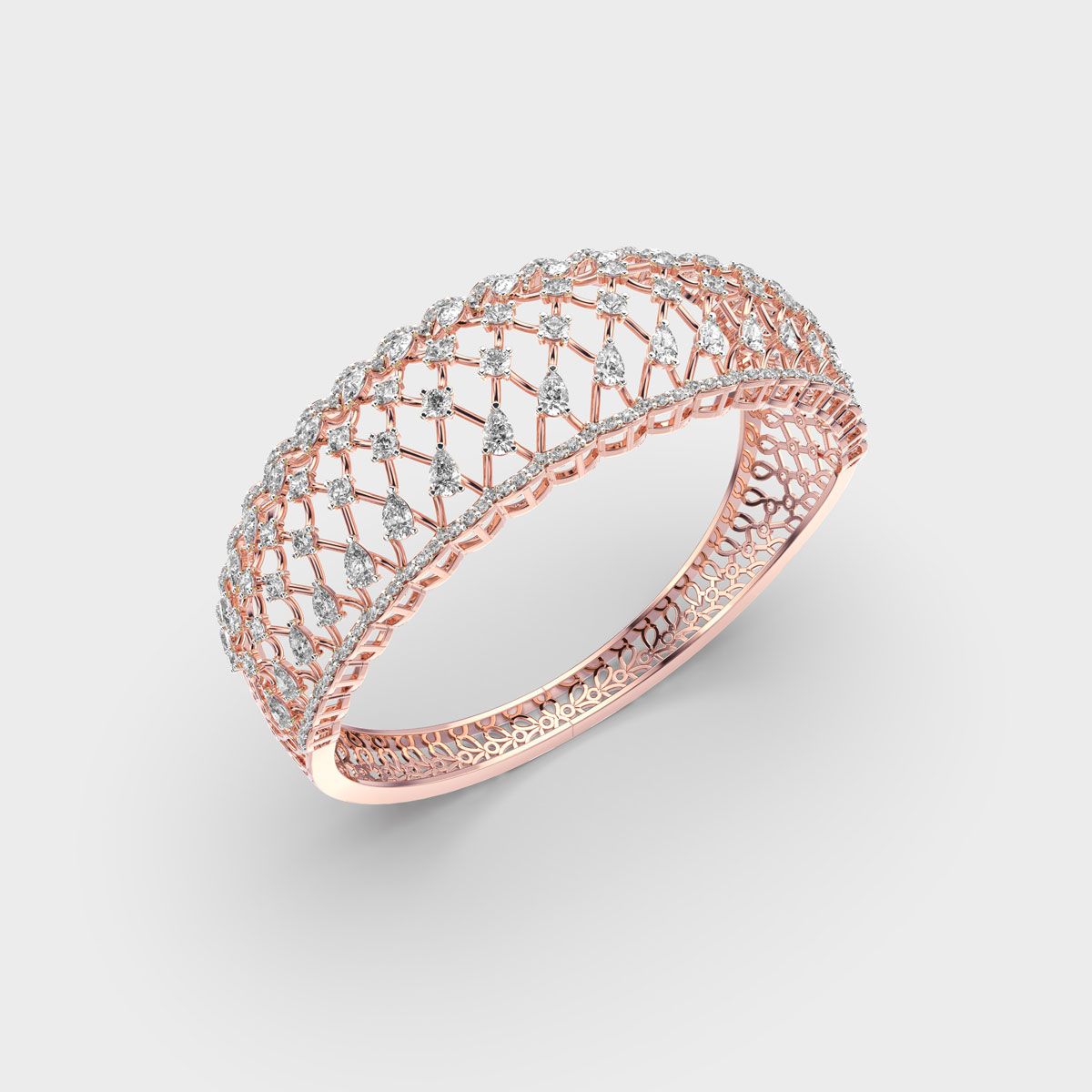 Dazzling Maharani Mesh Diamond Bracelet