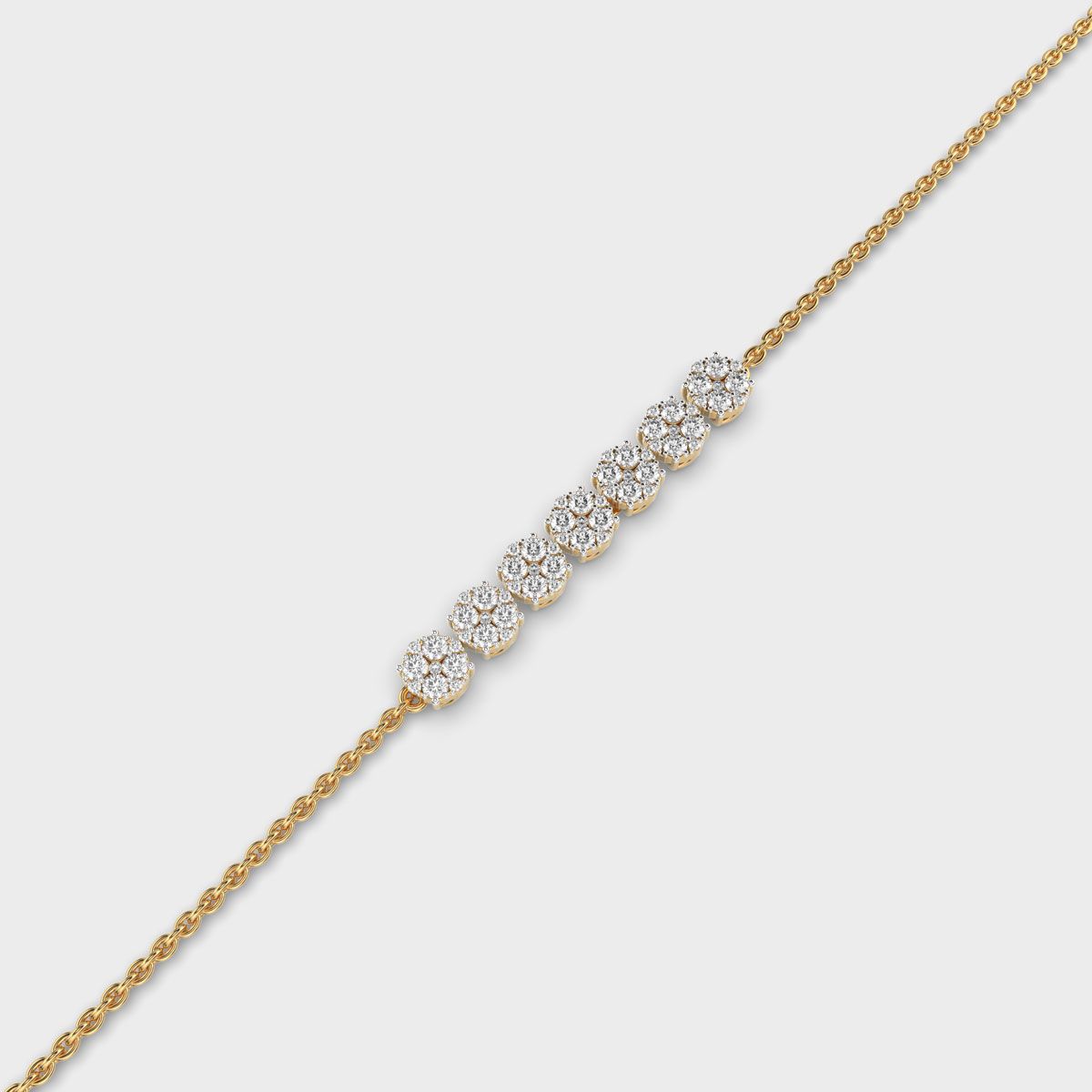 Septem Flora Diamond Quad Bracelet