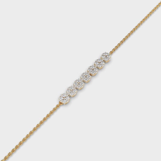 Septem Flora Diamond Quad Bracelet