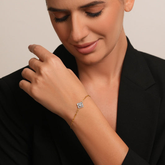 Venetian Clover Diamond Chain Bracelet