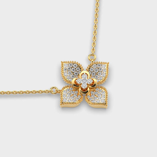 Demogorgon Clustered Diamond Necklace