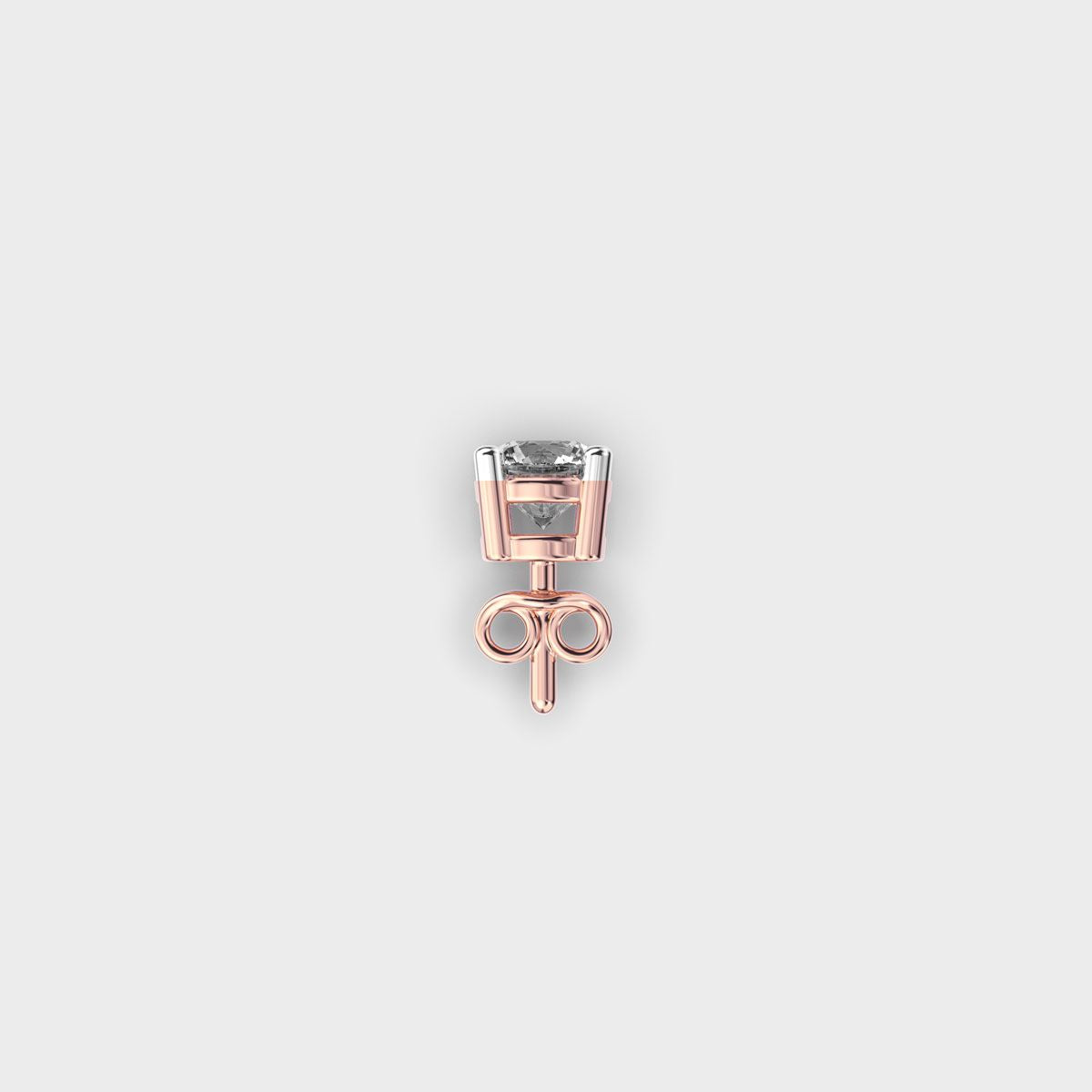 Stellar Polaris Round Diamond Stud For Men