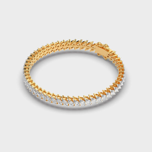 Marquise Laurel Row Diamond Bracelet