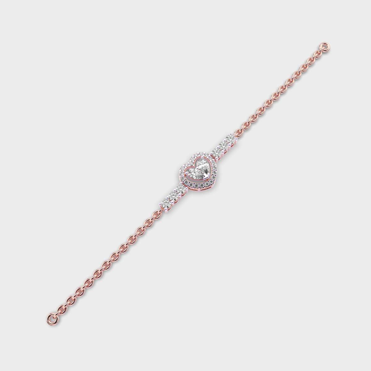 Hearty Delight Diamond Bracelet