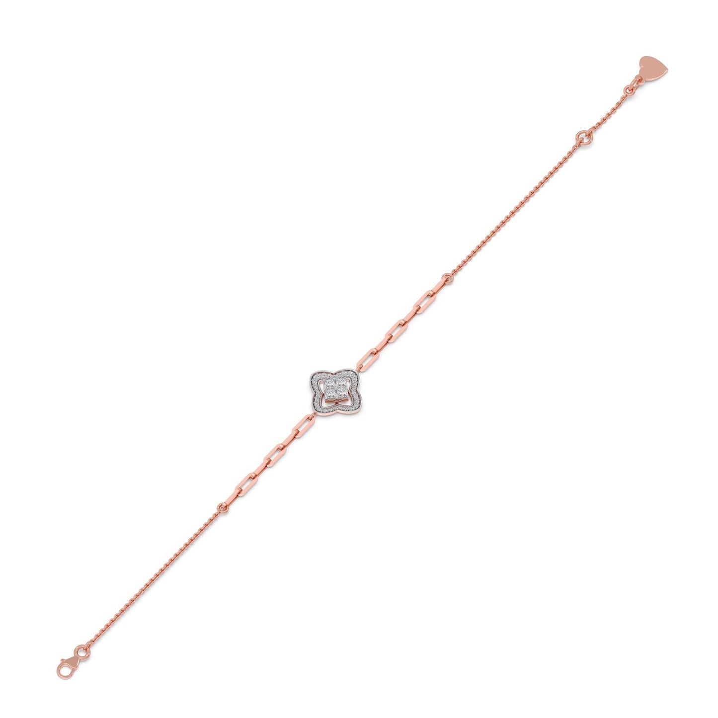 Venetian Clover Diamond Chain Bracelet