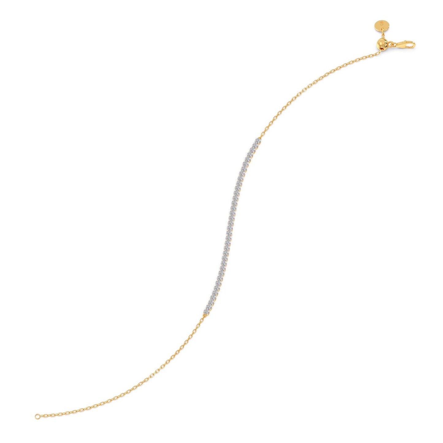 Lustre Round Diamond Chain Bracelet
