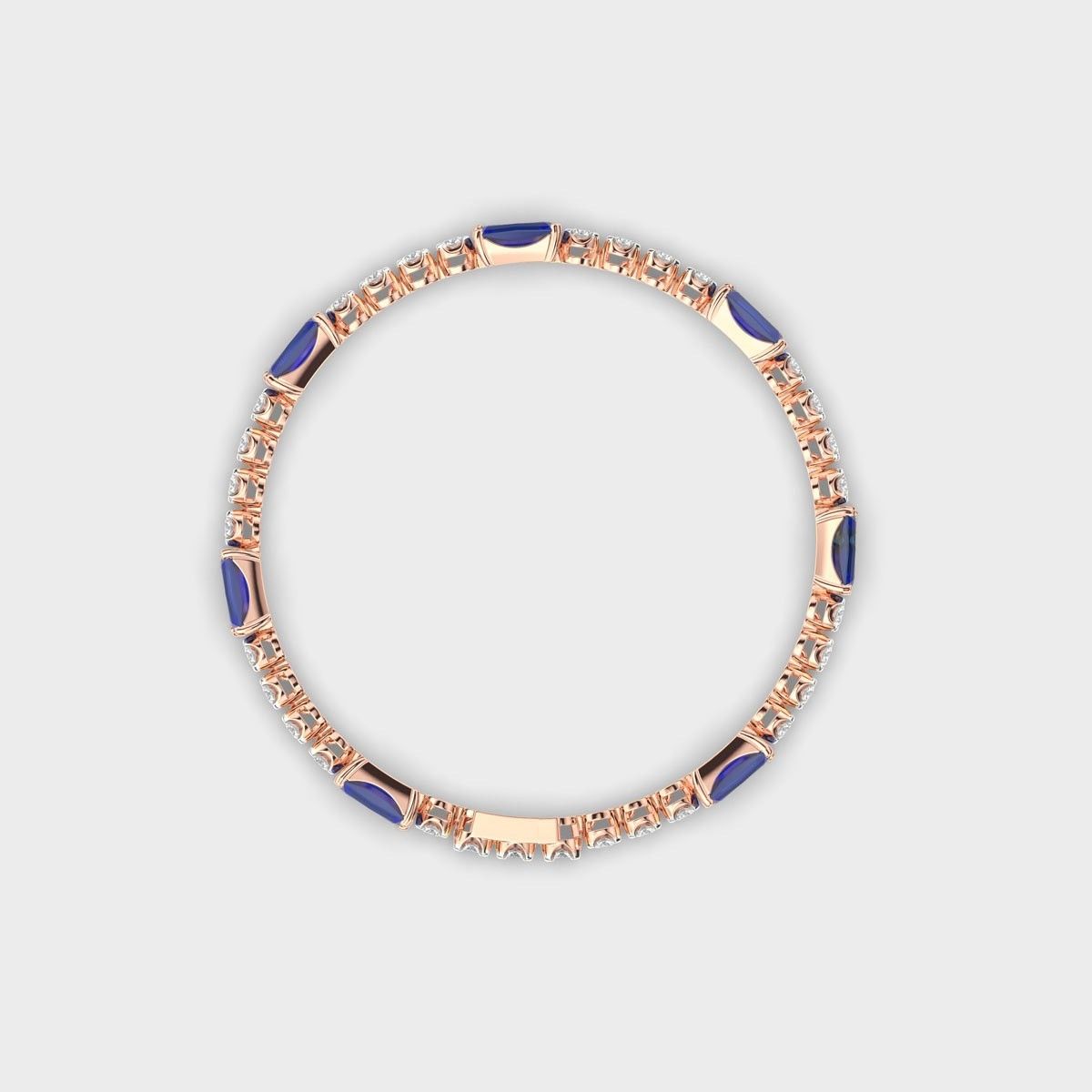 Royal Blue Diamond Tennis Bracelet