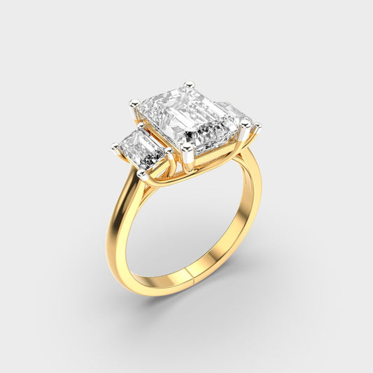 Rochester Duchess Treble Diamond Ring - View 3