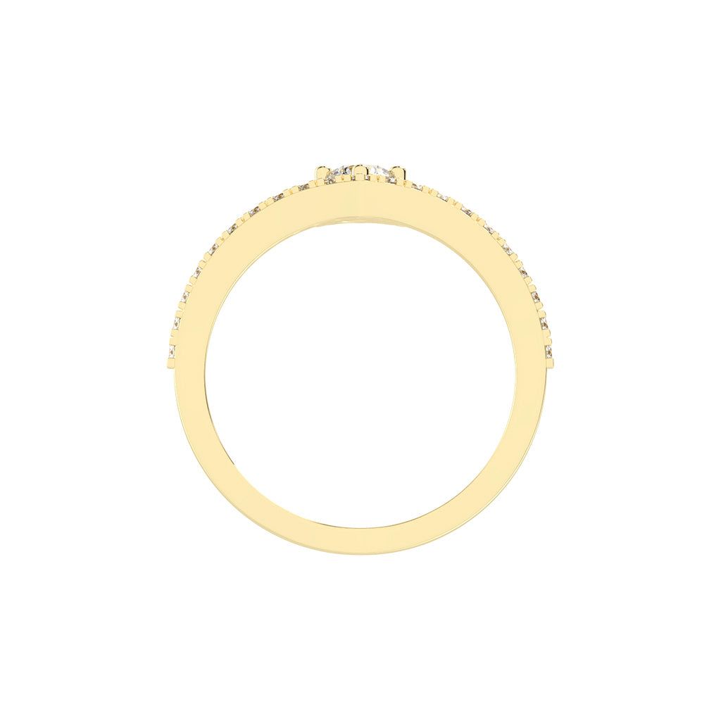 Classic V-Arch Solitaire Ring