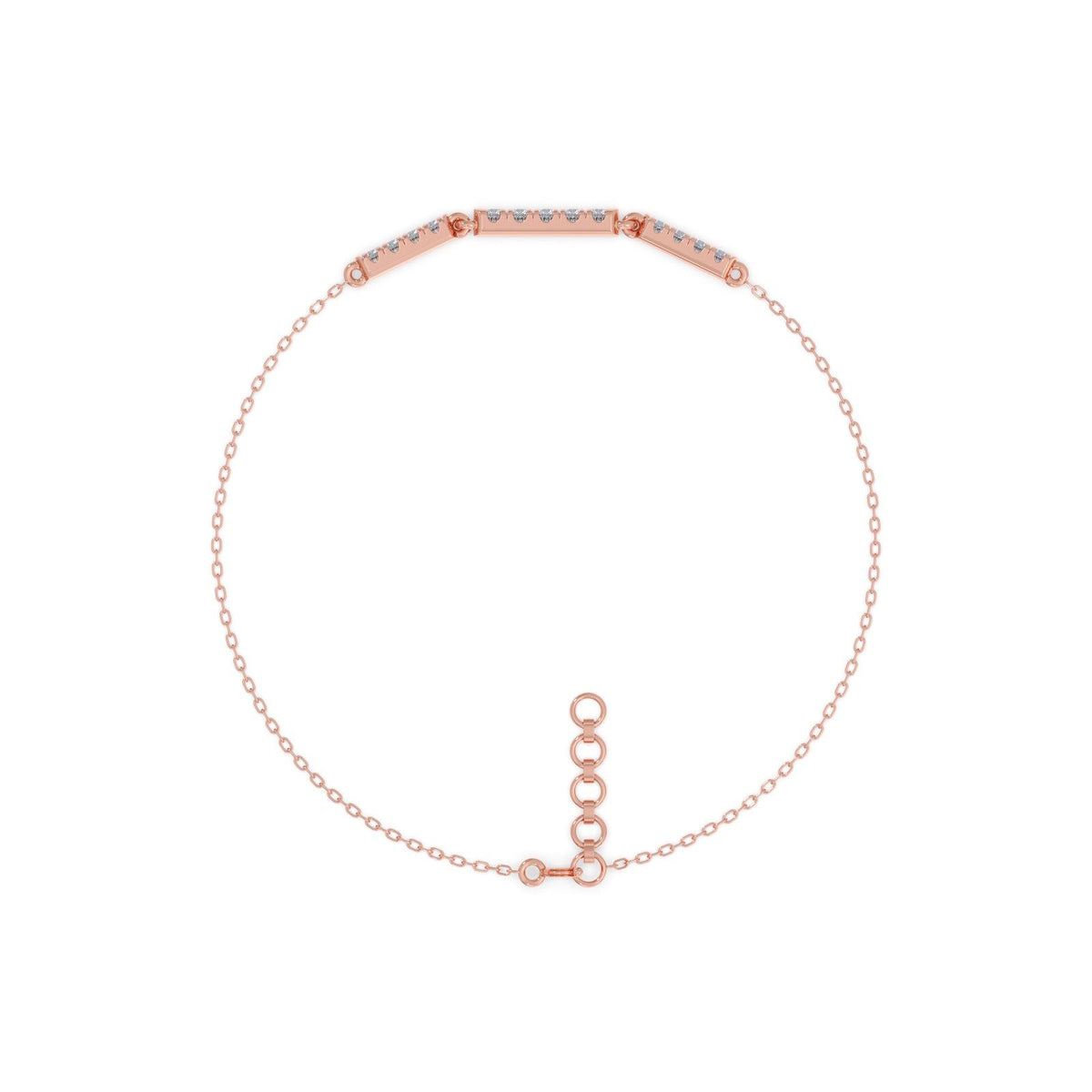 Sequence Diamond Chain Bracelet
