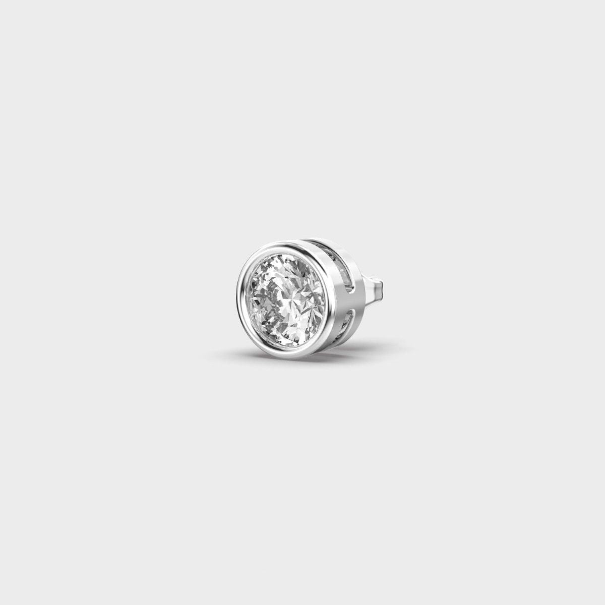 Velvet Glare Round Diamond Stud