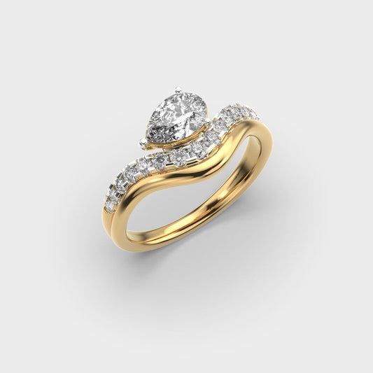 Modern Solitaire Vanki Diamond Ring - View 3
