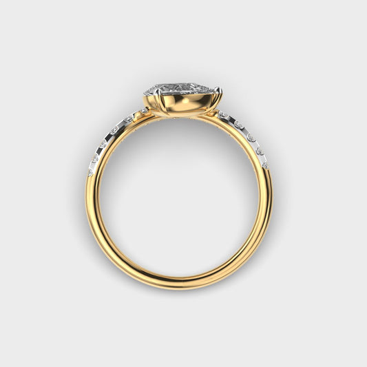 Modern Solitaire Vanki Diamond Ring - View 5