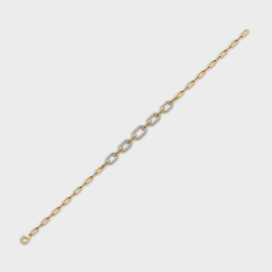Pureline Link Line Diamond Bracelet