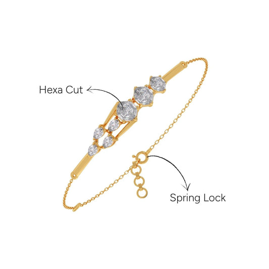 Hexa Axis Chain Bracelet