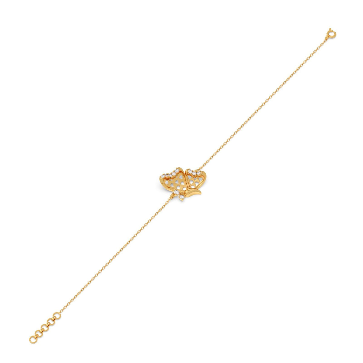 Lumi Butterfly Diamond Chain Bracelet