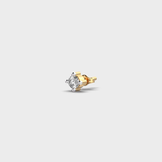 Mini Solo Diamond Ear Stud For Men
