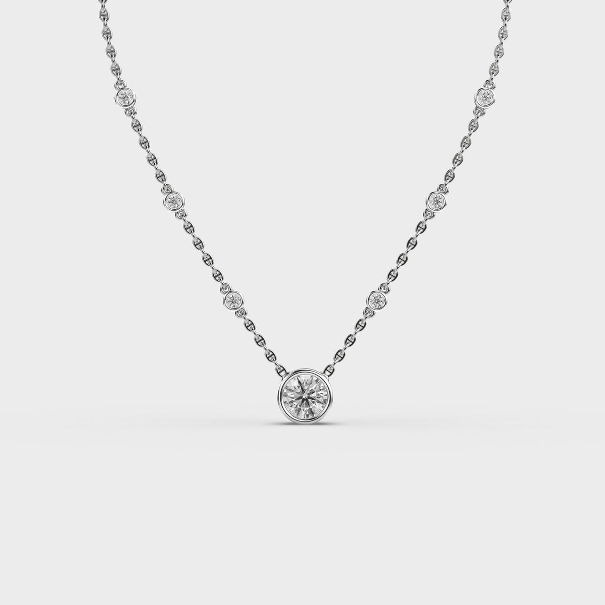 Blushing Sparkle Diamond Necklace