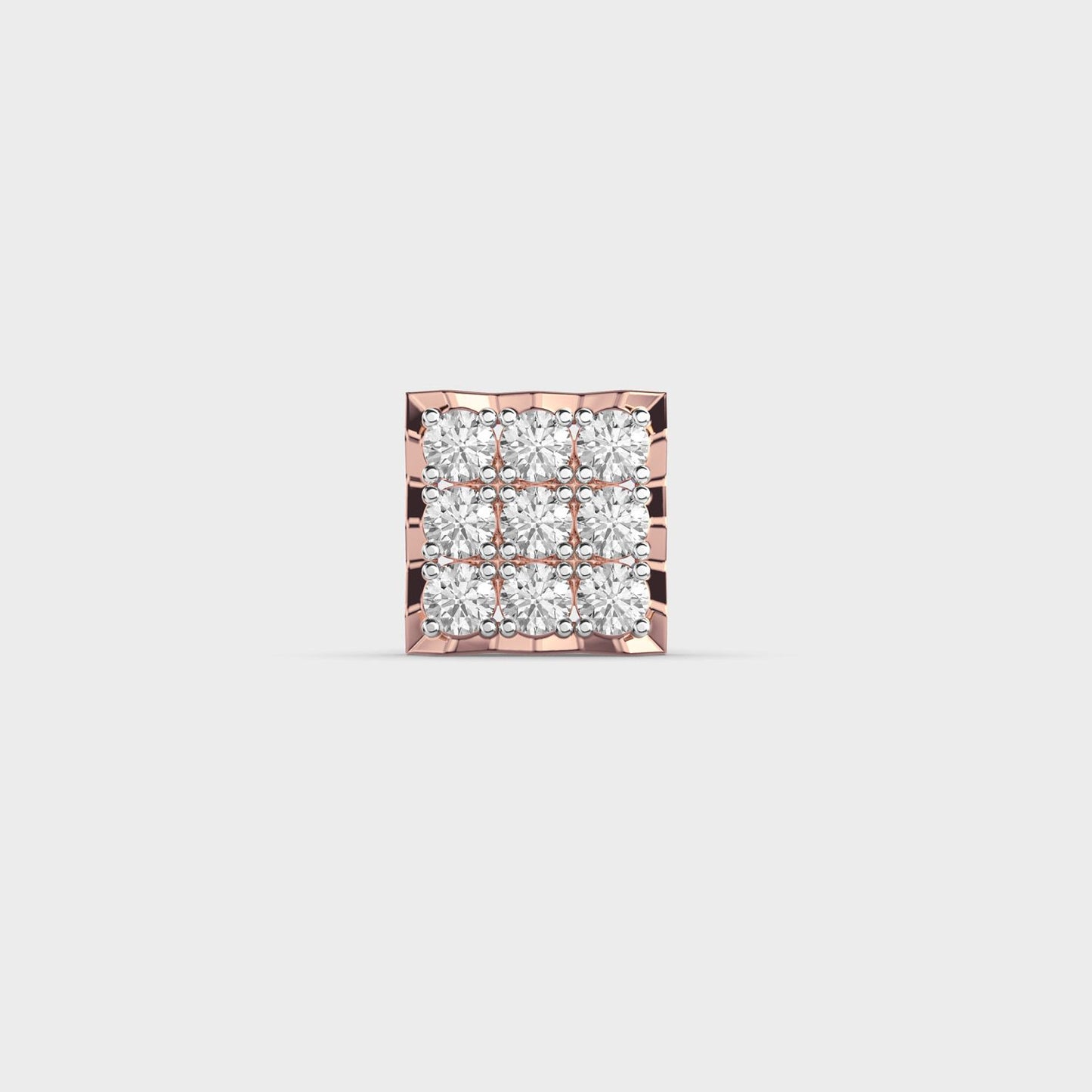 Check Mate Diamond Stud For Men