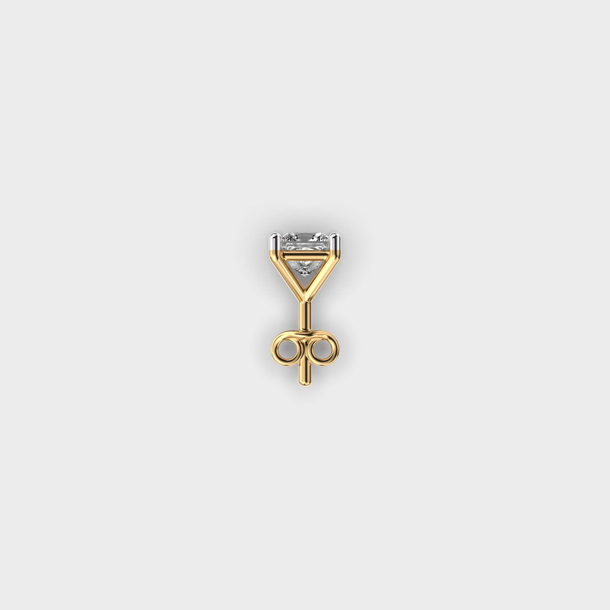Sharp Edge Diamond Stud For Men
