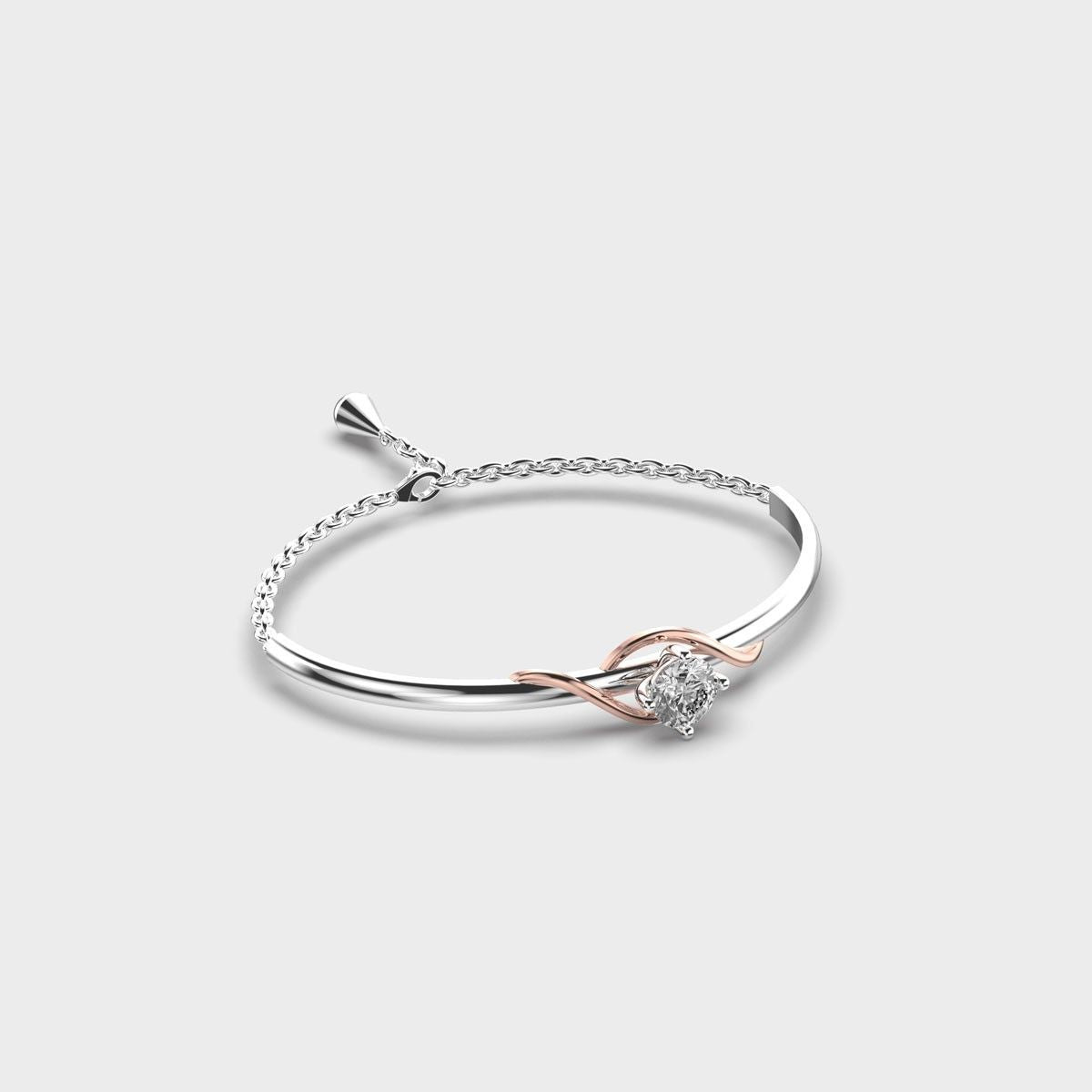 Diamond In Thistle Bracelet