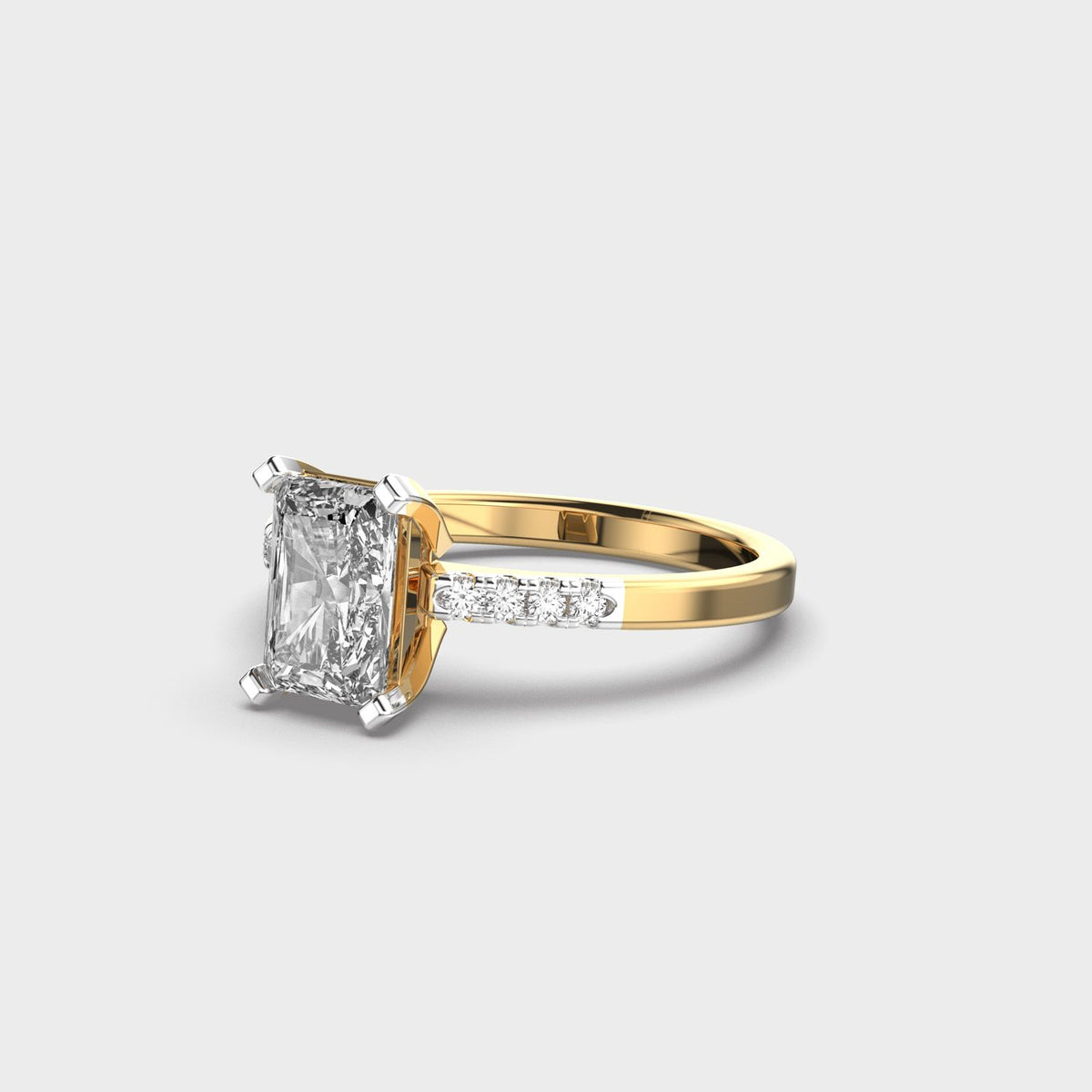 Glory Days Radiant Cut Diamond Ring - View 3