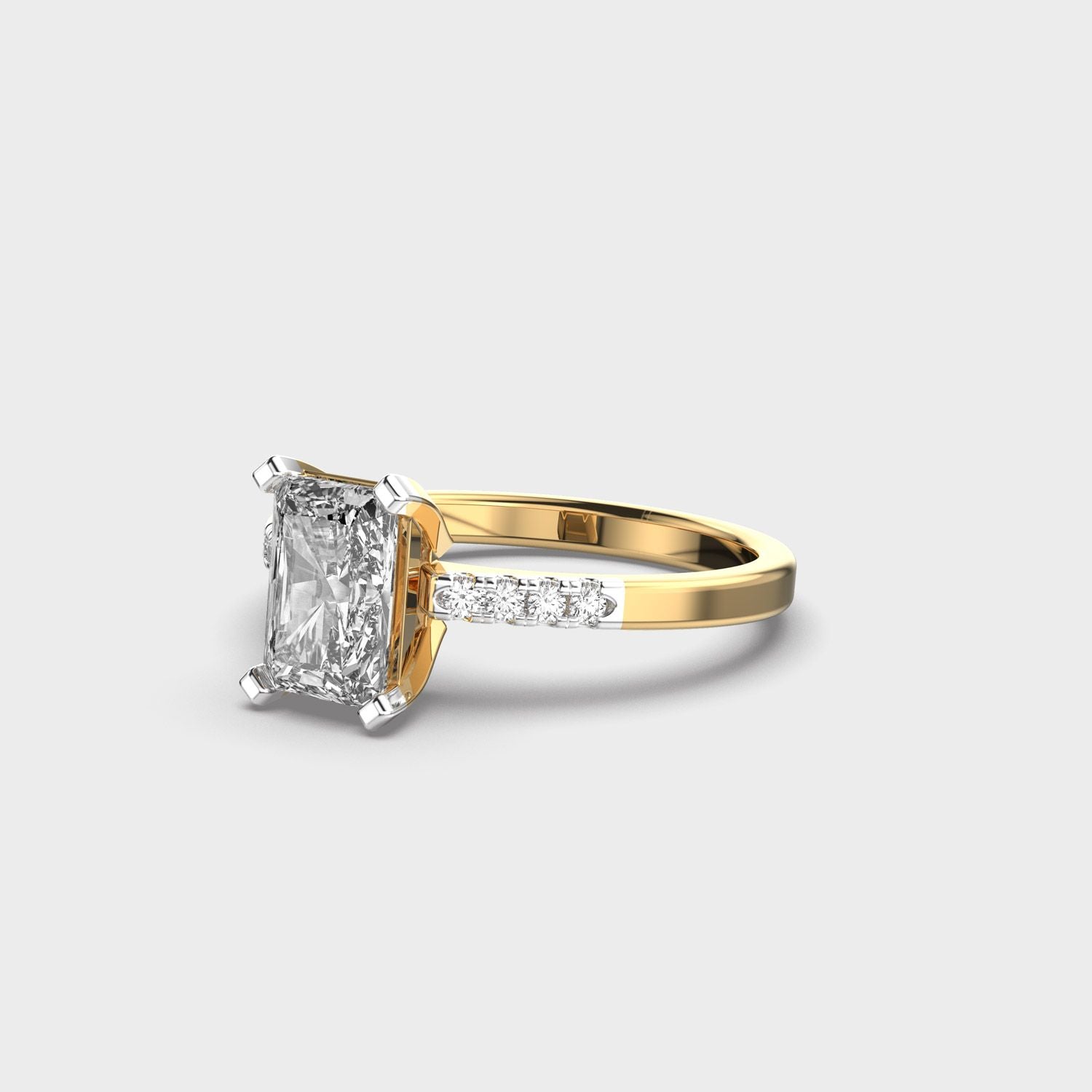Glory Days Radiant Cut Diamond Ring - View 3
