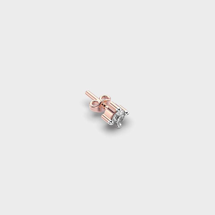 Mini Solo Diamond Ear Stud For Men