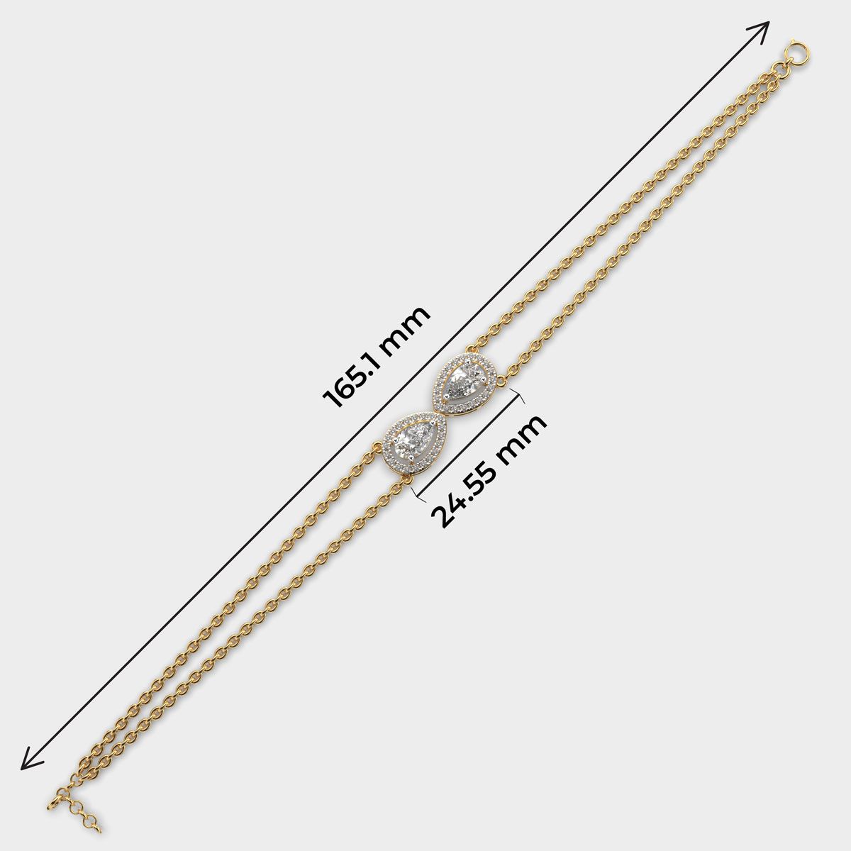 Dual Pear Eternal Diamond Bracelet Bracelet