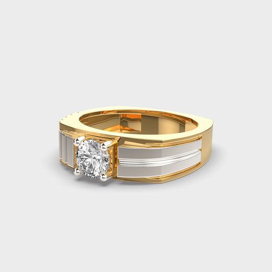 Dual Tone Ironclad Diamond Band For Men - View 13