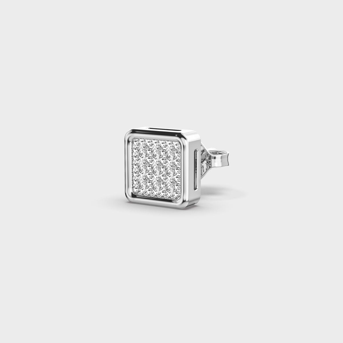 Match Court Men Diamond Ear Studs