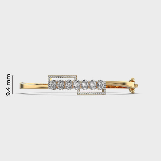 Bold Square Sparkle Diamond Bracelet