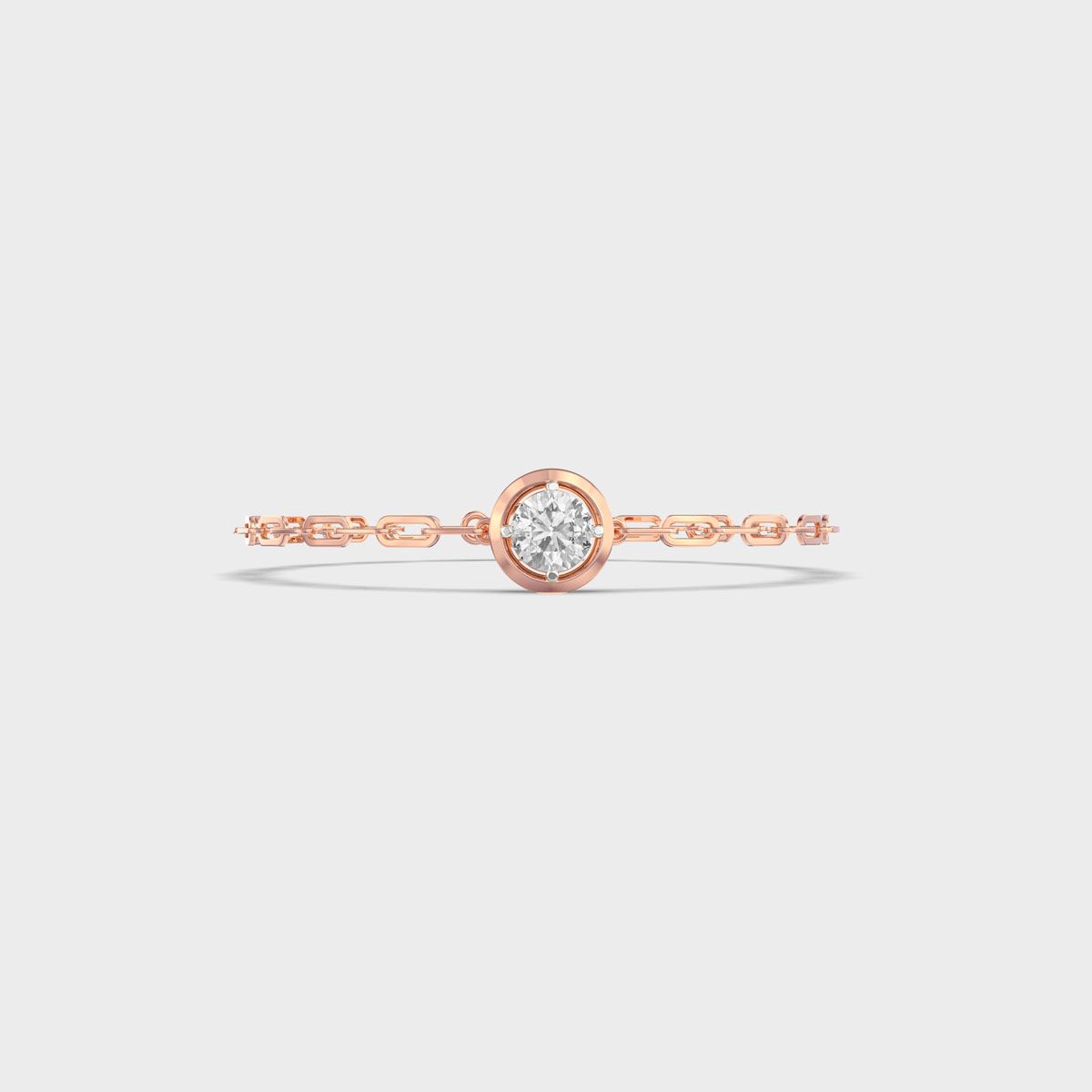 Solitaire Link Diamond Bracelet