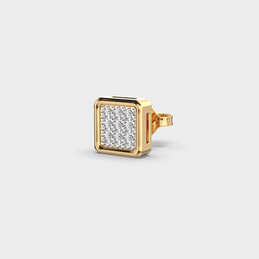 Match Court Men Diamond Ear Studs