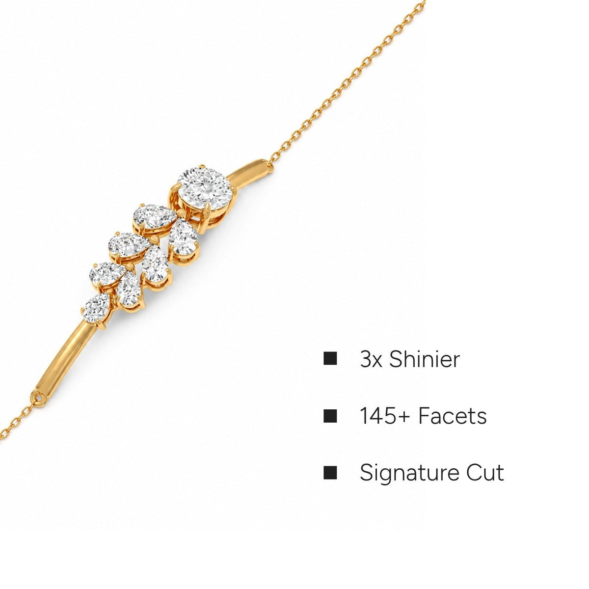 Portuguese Pear Trail Chain Bracelet