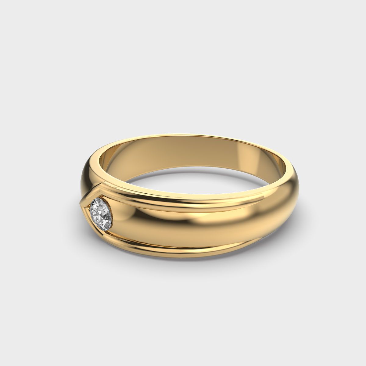 Modern Diamond Band Ring For Men - View 12