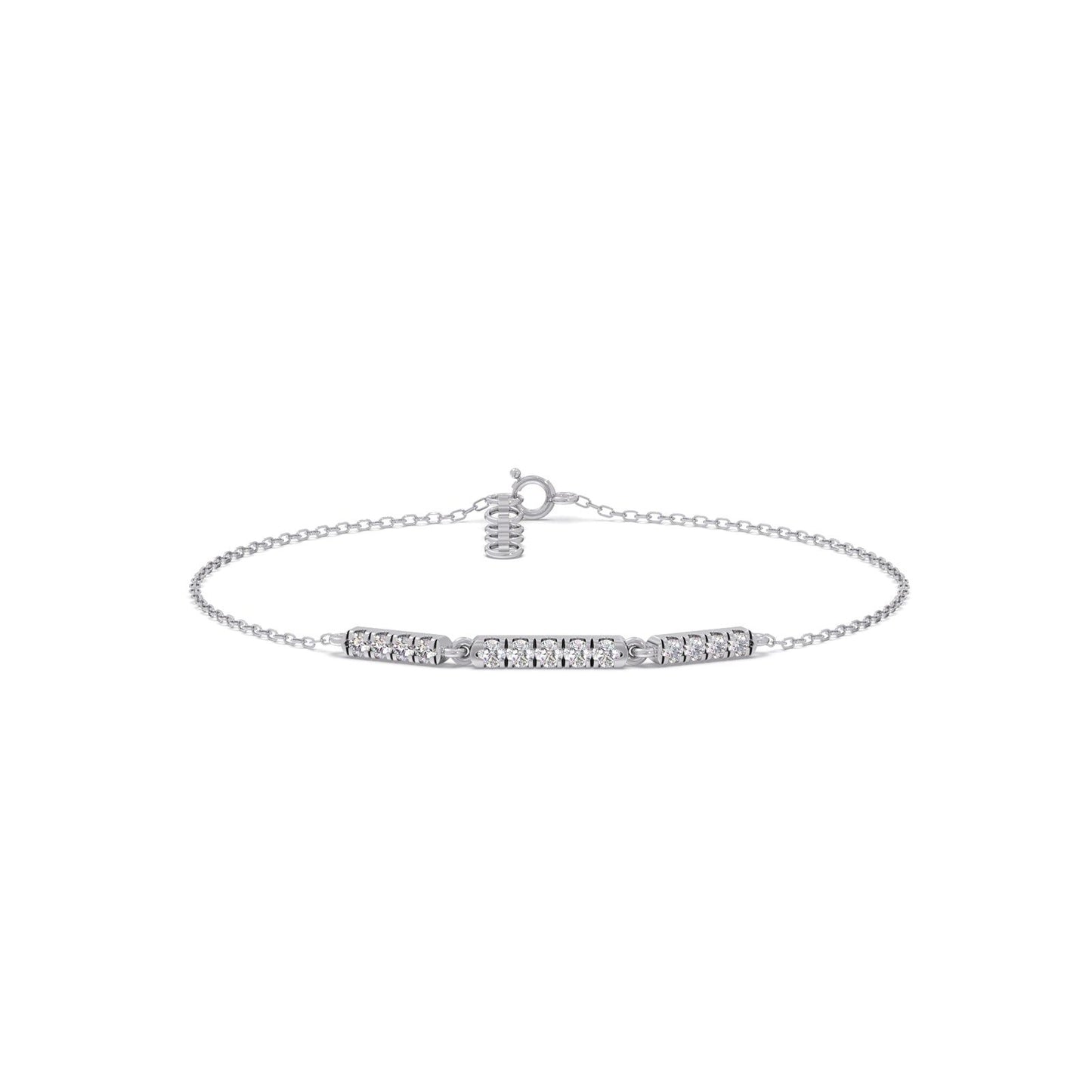 Sequence Diamond Chain Bracelet