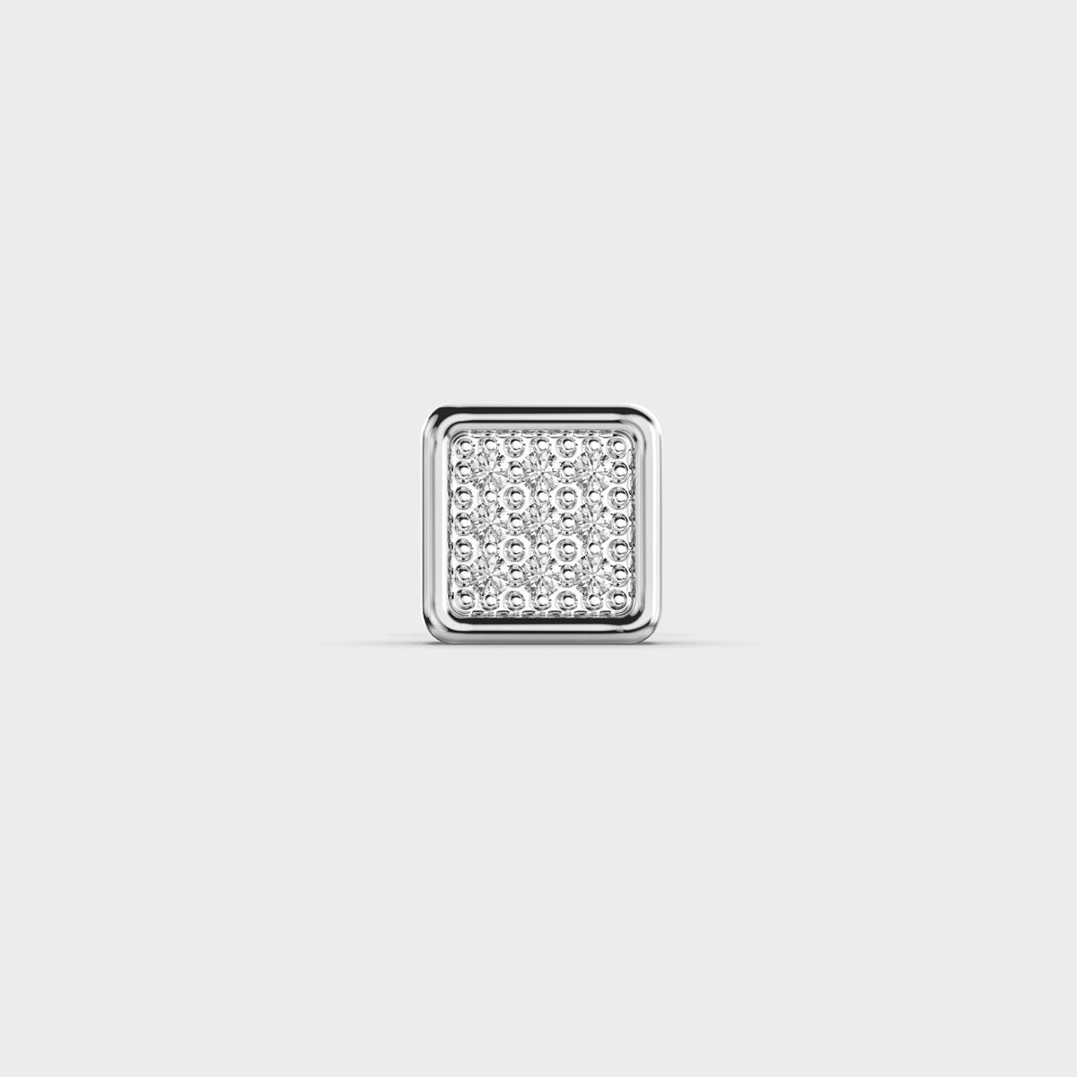 Match Court Men Diamond Ear Studs