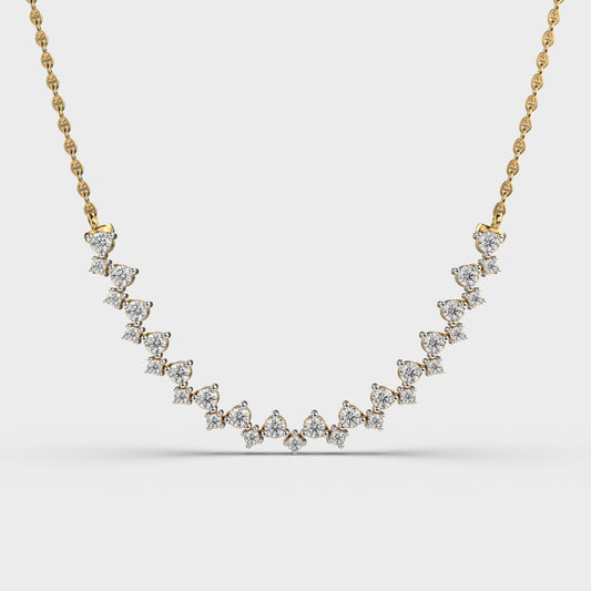 Charming Zigzags Diamond Necklace